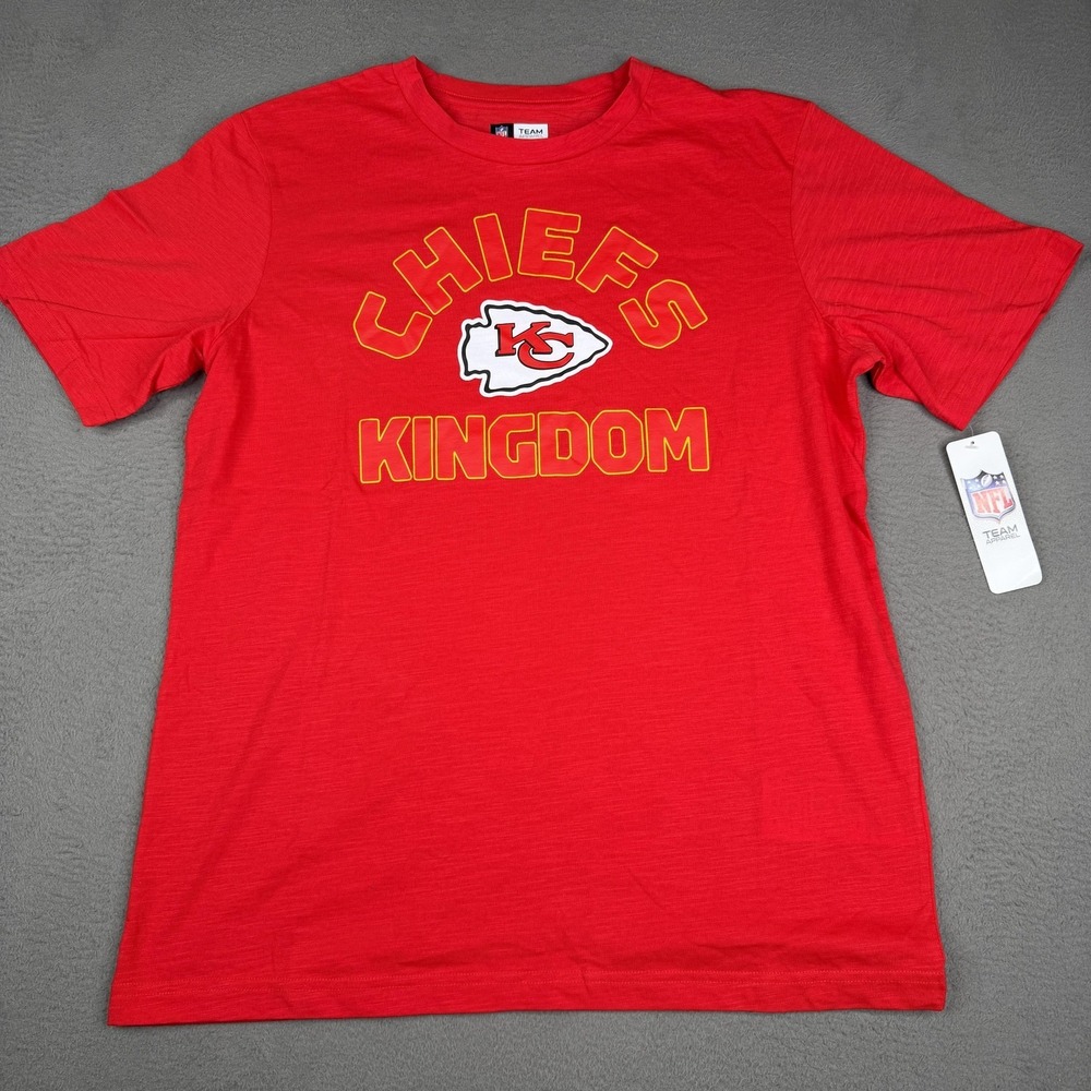 Kansas City Chiefs‎ Shirt Mens Large Red NFL Football Team Apparel Kingdom Tee